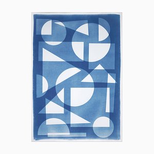 Art Deco Geometry I, 2022, Cyanotype-RWC-1293969