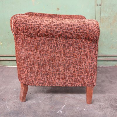 Art Deco German Bordeaux Lounge Chair, 1930s-WK-654280