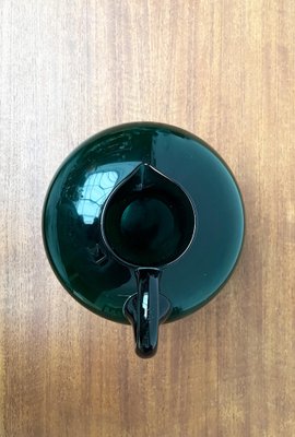 Art Deco German Green Glass Jug by Prof. Bruno Mauder for Zwiesel Theresienthal, 1930s-UAH-1821361