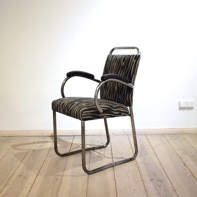 Art Deco German Tubular Steel Cantilever Armchair, 1920s-FB-577567