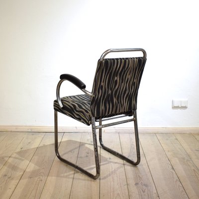 Art Deco German Tubular Steel Cantilever Armchair, 1920s-FB-577567