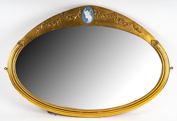 Art Deco Gilded Wood Mirror-UQL-1187619