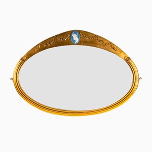 Art Deco Gilded Wood Mirror-UQL-1187619