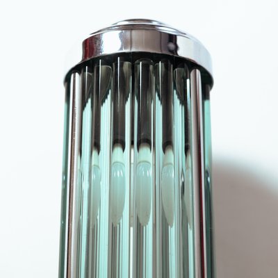 Art Deco Glass and Chrome Wall Light-NQU-1316824