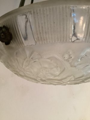 Art Deco Glass Ceiling Lamp, 1920s-SU-1118427