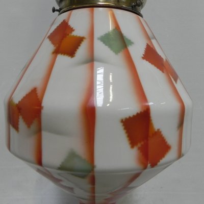 Art Deco Glass Ceiling Lamp, 1930s-TL-571697