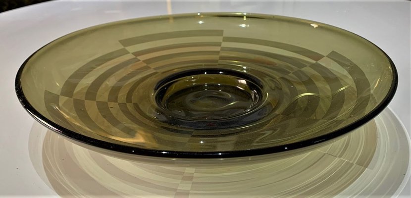 Art Deco Glass Centerpiece Bowl, 1930s-IKW-805822