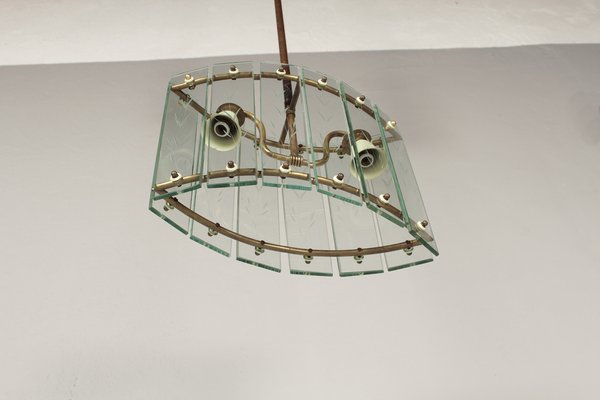 Art Deco Glass Hanging Light, 1890s-DUM-1739701