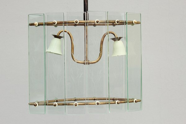 Art Deco Glass Hanging Light, 1890s-DUM-1739701