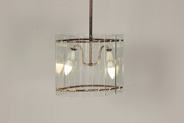 Art Deco Glass Hanging Light, 1890s-DUM-1739701