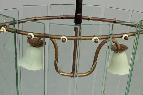 Art Deco Glass Hanging Light, 1890s-DUM-1739701