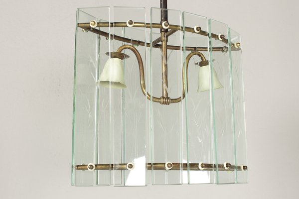 Art Deco Glass Hanging Light, 1890s-DUM-1739701