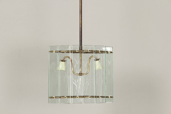 Art Deco Glass Hanging Light, 1890s-DUM-1739701