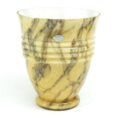 Art Deco Glass Vase, Belgium, 1930s-BKO-1451497