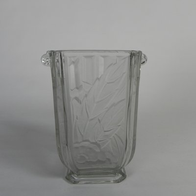 Art Deco Glass Vase by Maison Spip, 1930s-TL-2034820