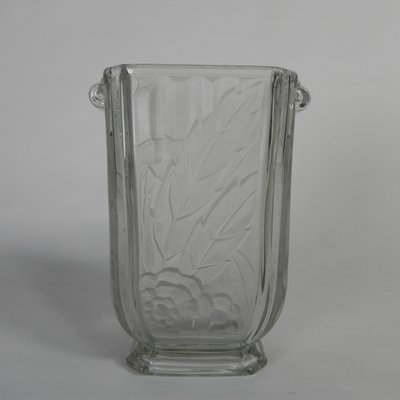 Art Deco Glass Vase by Maison Spip, 1930s-TL-2034820