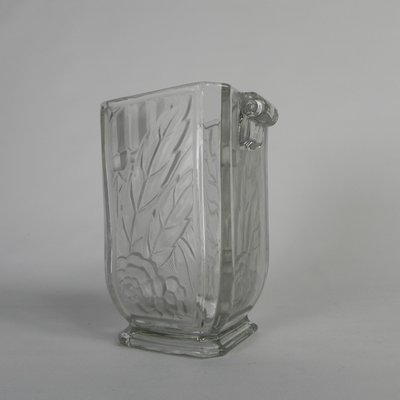 Art Deco Glass Vase by Maison Spip, 1930s-TL-2034820