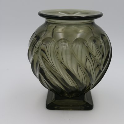 Art Deco Glass Vase by Robert Schrötter for Inwald, Czechoslovakia, 1930s-MYM-2022897