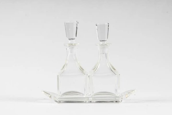 Art Deco Glass Vinegar and Oil Dispensers, 1920s-SPD-1326297