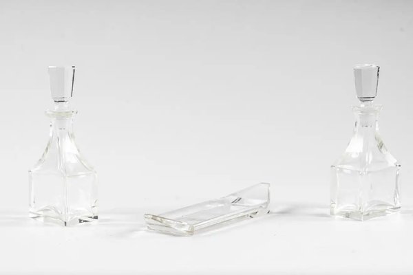 Art Deco Glass Vinegar and Oil Dispensers, 1920s-SPD-1326297