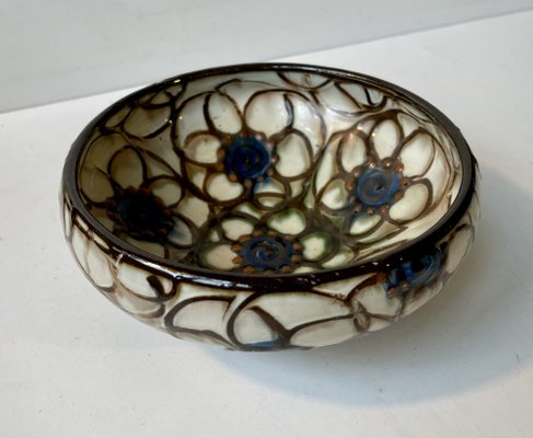 Art Deco Glazed Pottery Bowl by Herman August Kähler, 1920s-LCR-1778124