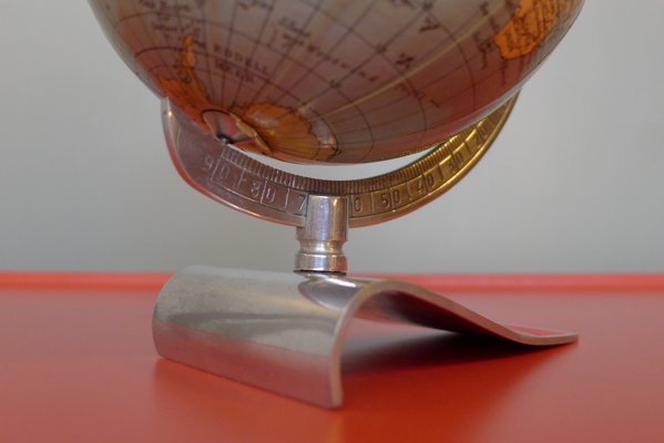 Art Deco Globe on Aluminum Stand from Columbus Oestergaard, 1950s-VRE-712967