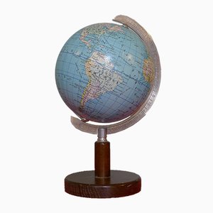 Art Deco Globe on Classic Dark Beech Stand from Columbus Oestergaard, 1970-VRE-712969