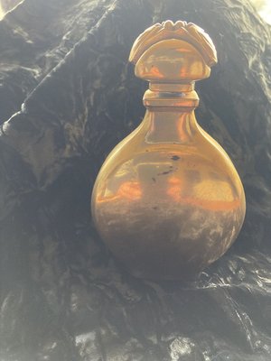 Art Deco Gold Glass Perfume Bottle from Caron Paris-XHV-899831