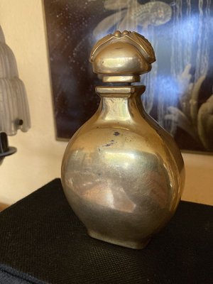 Art Deco Gold Glass Perfume Bottle from Caron Paris-XHV-899831