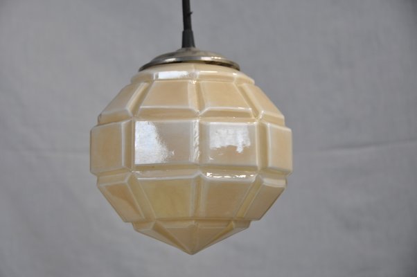 Art Deco Golden Ceiling Lamp, 1930s-ROJ-605642