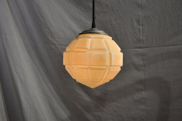 Art Deco Golden Ceiling Lamp, 1930s-ROJ-605642