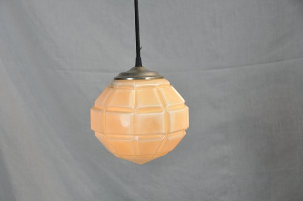 Art Deco Golden Ceiling Lamp, 1930s-ROJ-605642