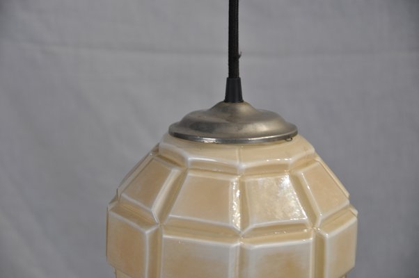 Art Deco Golden Ceiling Lamp, 1930s-ROJ-605642