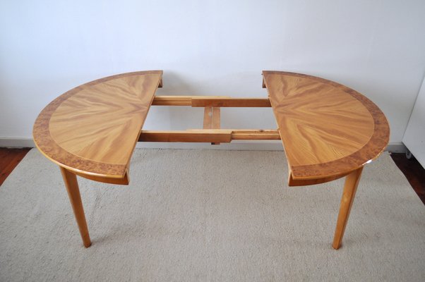 Art Deco Golden Elm Table, 1930s-HPQ-1189156