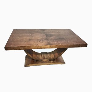 Art Deco Gondola Table with Walnut, France-VMP-1061487