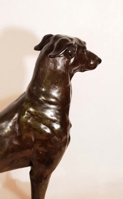 Art Deco Greyhound Sculpture by Jules Edmond Masson for Max Le Verrier, 1930s-AWH-778179