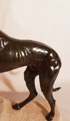 Art Deco Greyhound Sculpture by Jules Edmond Masson for Max Le Verrier, 1930s-AWH-778179