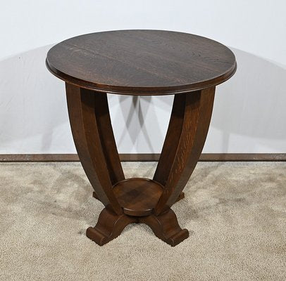 Art Deco Guéridon in Oak, 1930-RVK-1778430