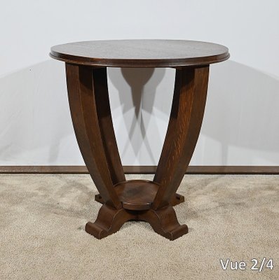 Art Deco Guéridon in Oak, 1930-RVK-1778430