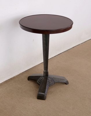 Art Deco Gueridon Table in Bakelite and Cast Iron by Louis Vuitton for REX Paris, 1930-RVK-1409195