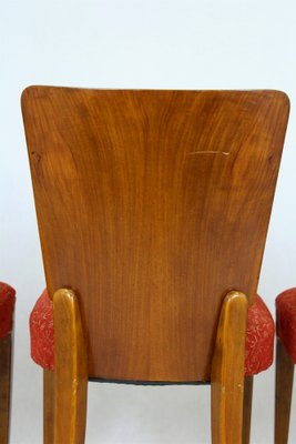 Art Deco H-214 Dining Chairs by Jindrich Halabala for UP Závody, 1950s, Set of 4-WVS-1223660