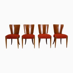 Art Deco H-214 Dining Chairs by Jindrich Halabala for UP Závody, 1950s, Set of 4-WVS-1223660