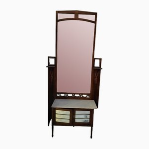 Art Deco Hall with Mirror, Storage and Marble Top-TCS-1748716