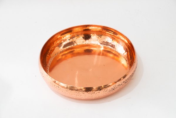 Art Deco Hammered Copper Bowl, Vienna, 1920s-SPD-2015977