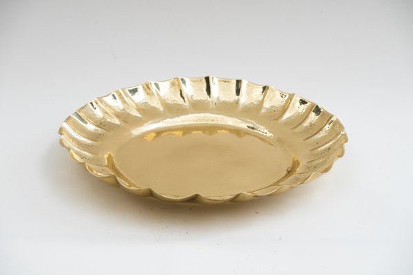 Art Deco Hammered Serving Plate, Vienna, 1920s-SPD-699183