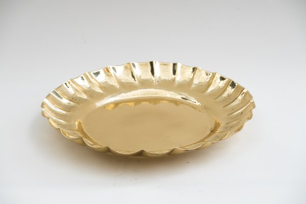 Art Deco Hammered Serving Plate, Vienna, 1920s-SPD-699183