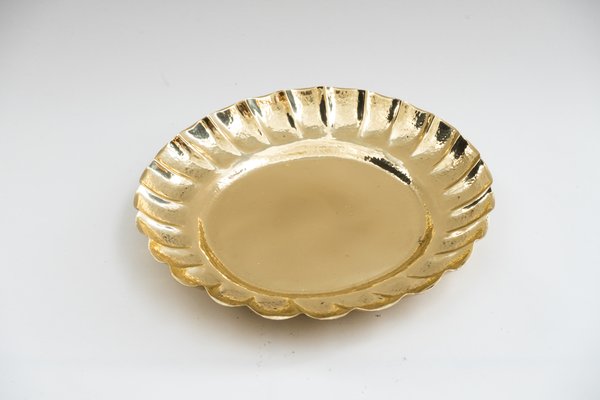 Art Deco Hammered Serving Plate, Vienna, 1920s-SPD-699183