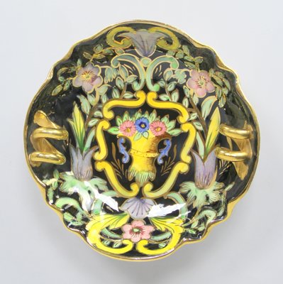 Art Deco Hand-Painted Ceramic Dish from H. Bequet, 1920s-NE-892508