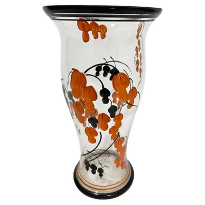 Art Deco Hand-Painted Enamel Vase by A. J. Van Kooten, 1894-1951-UCH-1224895