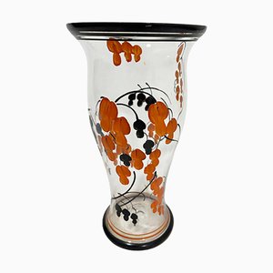 Art Deco Hand-Painted Enamel Vase by A. J. Van Kooten, 1894-1951-UCH-1224895